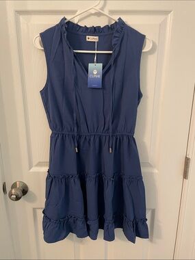 Cupshe Women’s Blue Ruffle Tiered Sundress